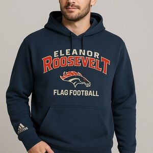 Adidas Eleanor Roosevelt flag football Dark Blue Graphic Hoodie